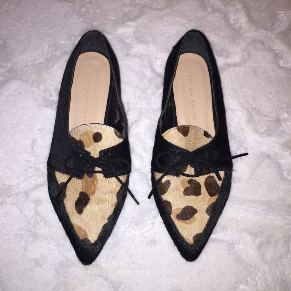 Loeffler Randall Beatriz Cheetah Oxfords 6.5 - Picture 3 of 8